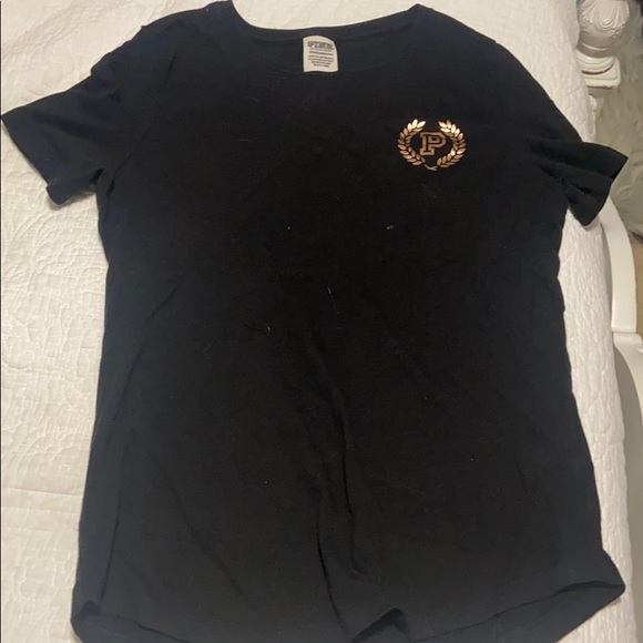 PINK Victoria's Secret Tops - PINK black sequin shirt